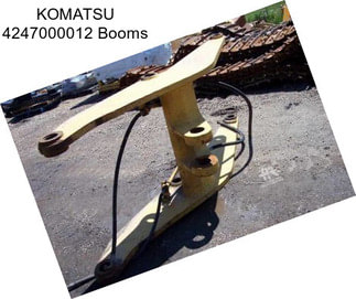 KOMATSU 4247000012 Booms