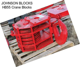 JOHNSON BLOCKS HB55 Crane Blocks