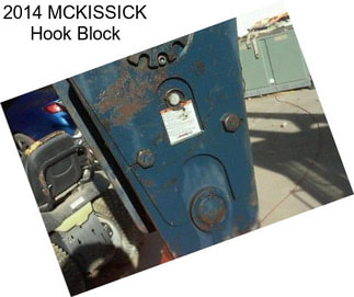 2014 MCKISSICK Hook Block