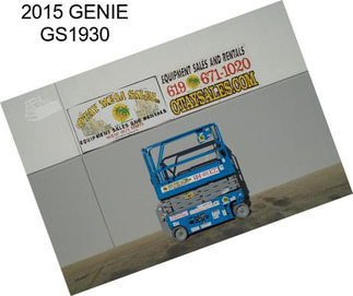 2015 GENIE GS1930