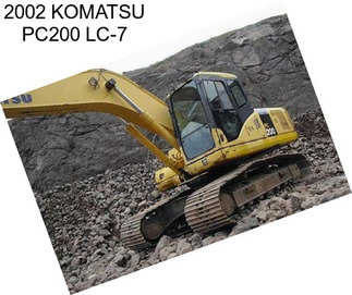 2002 KOMATSU PC200 LC-7