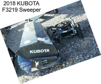 2018 KUBOTA F3219 Sweeper