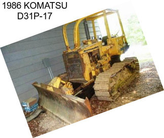 1986 KOMATSU D31P-17