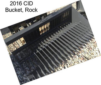 2016 CID Bucket, Rock