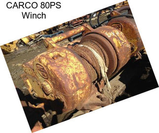 CARCO 80PS Winch