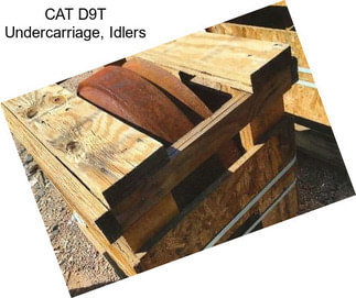 CAT D9T Undercarriage, Idlers