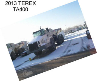 2013 TEREX TA400