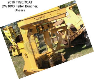 2016 TIGERCAT DW1803 Feller Buncher, Shears