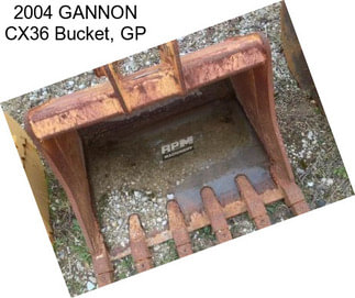 2004 GANNON CX36 Bucket, GP