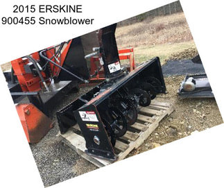 2015 ERSKINE 900455 Snowblower