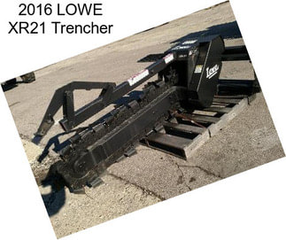 2016 LOWE XR21 Trencher