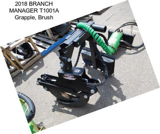 2018 BRANCH MANAGER T1001A Grapple, Brush