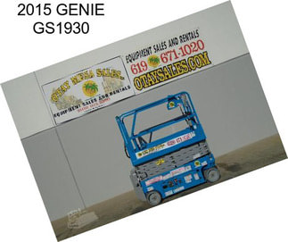 2015 GENIE GS1930