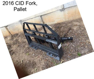 2016 CID Fork, Pallet
