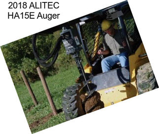 2018 ALITEC HA15E Auger