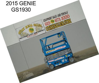 2015 GENIE GS1930