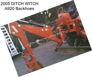 2005 DITCH WITCH A920 Backhoes