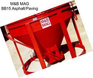 M&B MAG BB15 Asphalt/Paving