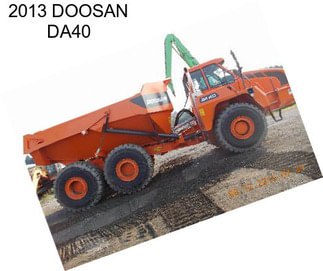 2013 DOOSAN DA40