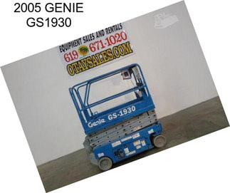 2005 GENIE GS1930