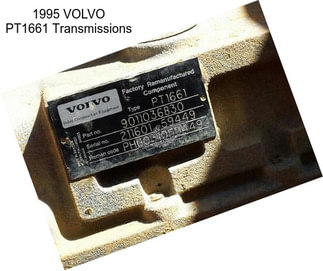 1995 VOLVO PT1661 Transmissions