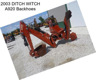 2003 DITCH WITCH A920 Backhoes