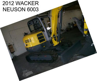 2012 WACKER NEUSON 6003