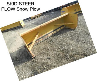 SKID STEER PLOW Snow Plow