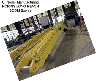 C. Norris Manufacturing NORRIS LONG REACH BOOM Booms