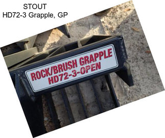 STOUT HD72-3 Grapple, GP