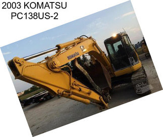 2003 KOMATSU PC138US-2