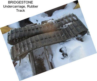BRIDGESTONE Undercarriage, Rubber Track