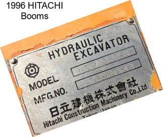 1996 HITACHI Booms