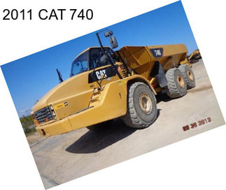 2011 CAT 740