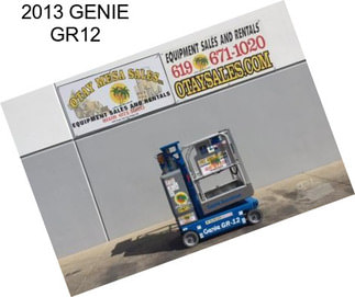 2013 GENIE GR12