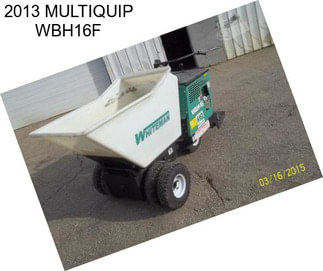 2013 MULTIQUIP WBH16F