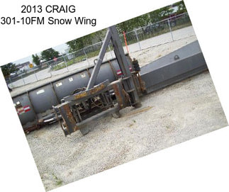 2013 CRAIG 301-10FM Snow Wing