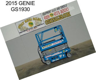 2015 GENIE GS1930