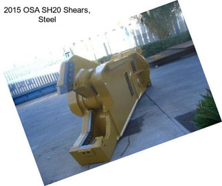 2015 OSA SH20 Shears, Steel