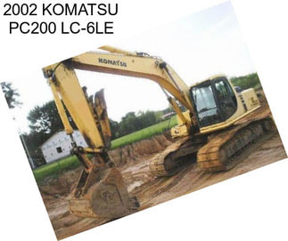 2002 KOMATSU PC200 LC-6LE