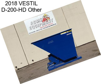 2018 VESTIL D-200-HD Other
