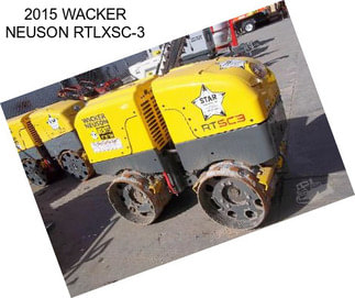 2015 WACKER NEUSON RTLXSC-3