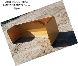 2018 INDUSTRIAS AMERICA SP09 Snow Plow