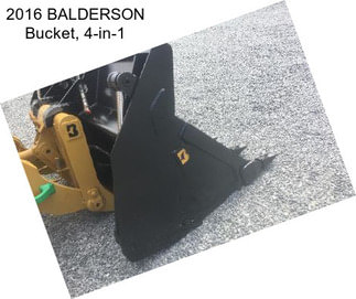 2016 BALDERSON Bucket, 4-in-1