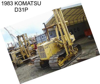 1983 KOMATSU D31P