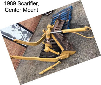 1989 Scarifier, Center Mount