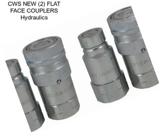 CWS NEW (2) FLAT FACE COUPLERS Hydraulics