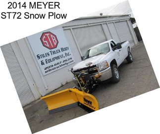 2014 MEYER ST72 Snow Plow