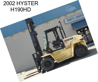 2002 HYSTER H190HD