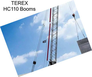 TEREX HC110 Booms